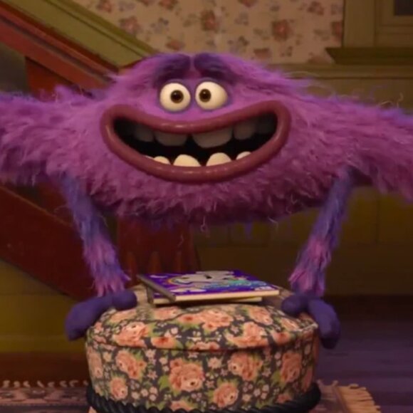 DISNEY PIXAR MONSTERS UNIVERSITY Art TALKING Purple Monster Arch Shaped - Picture 9 of 9